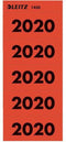 Rugetiket Leitz 2020 rood