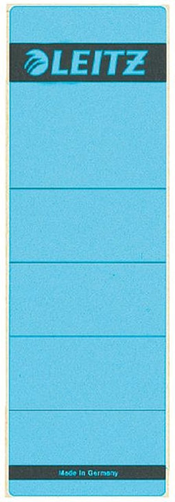Rugetiket Leitz breed/kort 62x192mm zelfklevend blauw | 10 stuks
