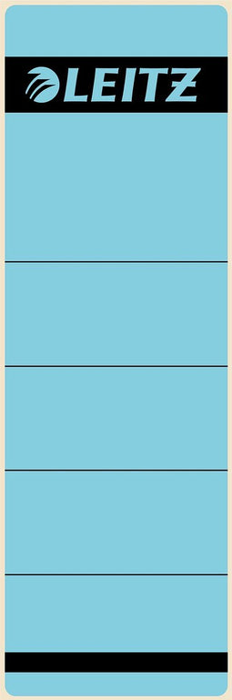 Rugetiket Leitz breed/kort 62x192mm zelfklevend blauw | 100 stuks