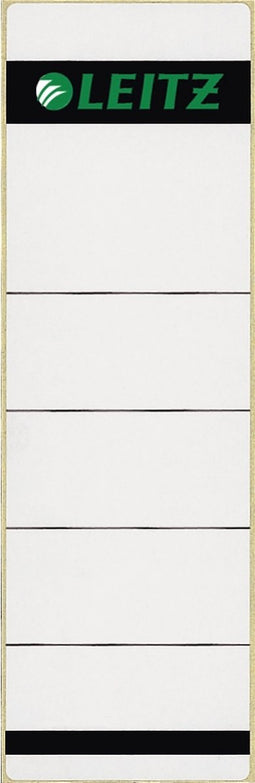 Rugetiket Leitz breed/kort 62x192mm zelfklevend grijs | 10 stuks
