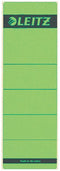 Rugetiket Leitz breed/kort 62x192mm zelfklevend groen | 10 stuks