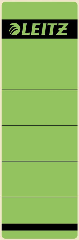 Rugetiket Leitz breed/kort 62x192mm zelfklevend groen | 100 stuks
