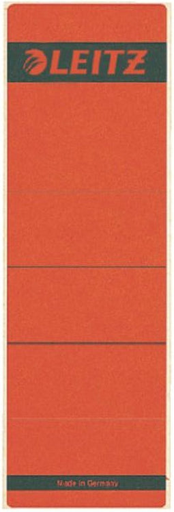 Rugetiket Leitz breed/kort 62x192mm zelfklevend rood | 10 stuks