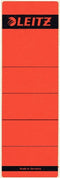 Rugetiket Leitz breed/kort 62x192mm zelfklevend rood | 100 stuks