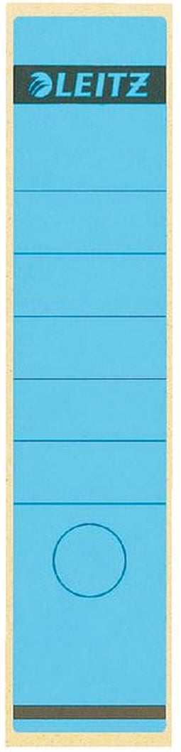 Rugetiket Leitz breed/lang 62x285mm zelfklevend blauw | 10 stuks