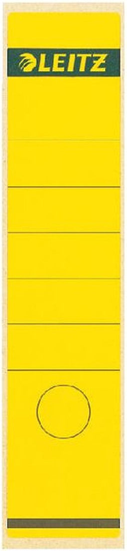Rugetiket Leitz breed/lang 62x285mm zelfklevend geel | 10 stuks
