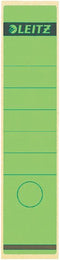 Rugetiket Leitz breed/lang 62x285mm zelfklevend groen | 10 stuks