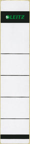 Rugetiket Leitz smal/kort 39x192mm zelfklevend grijs | 10 stuks