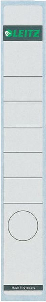 Rugetiket Leitz smal/lang 39x285mm zelfklevend wit | 10 stuks