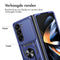 Rugged Backcover met ring voor de Samsung Galaxy Z Fold 5 - Donkerblauw