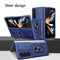 Rugged Backcover met ring voor de Samsung Galaxy Z Fold 5 - Donkerblauw