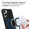 Rugged Hybrid Carbon Case met MagSafe voor de Samsung Galaxy S23 - Zwart