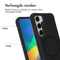Rugged Hybrid Carbon Case met MagSafe voor de Samsung Galaxy S23 - Zwart