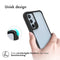 Rugged Hybrid Case voor de Samsung Galaxy A34 (5G) - Zwart / Transparant