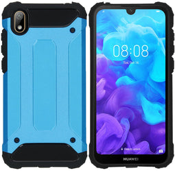 Rugged Xtreme Backcover voor de Huawei Y5 (2019) - Lichtblauw