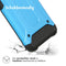 Rugged Xtreme Backcover voor de iPhone 13 Mini - Lichtblauw