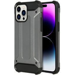 Rugged Xtreme Backcover voor de iPhone 14 Pro Max - Donkergrijs