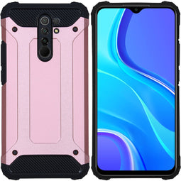 Rugged Xtreme Backcover voor de Xiaomi Redmi 9 - Rosé Goud