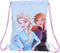 RUGTAS MET KOORDJES FROZEN BELIEVE LILA Breedte 26cm / Hoogte 34cm