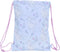 RUGTAS MET KOORDJES FROZEN BELIEVE LILA Breedte 26cm / Hoogte 34cm