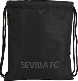 Rugtas met Koordjes Sevilla Fútbol Club Teen Zwart (35 x 40 x 1 cm)
