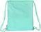 Rugtas met Koordjes Smiley Summer fun Turkoois (35 x 40 x 1 cm)