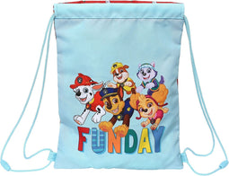 Rugtas met Koordjes The Paw Patrol Funday Rood Licht Blauw (26 x 34 x 1 cm)