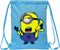 Rugtas, Rugzak - Minions - Lichtblauw met 3D Minion - School, Zwemmen, Sporten, Vakantie, Logeren (33x26x2 cm)