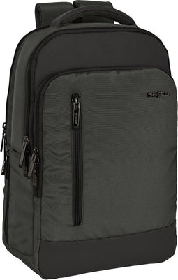 Rugtas voor Laptop en Tablet met USB Uitgang Safta Business Grijs (29 x 44 x 15 cm)