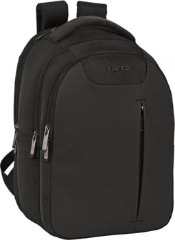 Rugtas voor Laptop en Tablet met USB Uitgang Safta Business Zwart (31 x 45 x 23 cm)