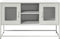 vidaXL - Tv-meubel - 100,5x39x60,5 - cm - staal - wit