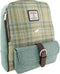 Rugzak Naver Beige Stewart en zacht Groen - 33x29x14 - Harris Tweed - Glen Appin of Scotland