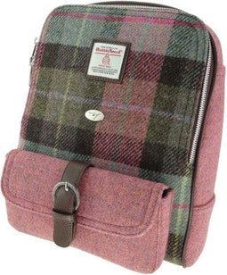 Rugzak Naver Gedempt Groen & Paars Tartan - 33x29x14 - Harris Tweed - Glen Appin of Scotland