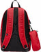 Rugzak Schooltas Gymtas Nike Air Jordan Rood + Gratis Bijpassende Etui (26,4 x 32,3 x 10,5 cm)