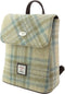 Rugzak Tummel Beige Stewart en zacht Groen - Mini - 26x21x12 - Harris Tweed - Glen Appin of Scotland
