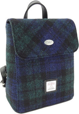 Rugzak Tummel Black Watch - Mini - 26x21x12 - Harris Tweed - Glen Appin of Scotland