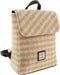 Rugzak Tummel Gingham Oranje (Coral) - Mini - 26x21x12 - Harris Tweed - Glen Appin of Scotland