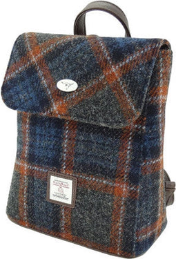 Rugzak Tummel Grijs Bruin (Rust) - Mini - 26x21x12 - Harris Tweed - Glen Appin of Scotland