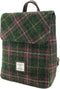 Rugzak Tummel Groen en Roze (Plum) - Mini - 26x21x12 - Harris Tweed - Glen Appin of Scotland