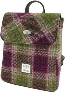 Rugzak Tummel Heide Paars (Heather) - Mini - 26x21x12 - Harris Tweed - Glen Appin of Scotland