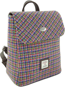 Rugzak Tummel Jazzy Weave - Mini - 26x21x12 - Harris Tweed - Glen Appin of Scotland