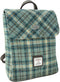 Rugzak Tummel Lichtblauw en creme (Duck egg and cream) - Mini - 26x21x12 - Harris Tweed - Glen Appin of Scotland