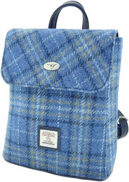 Rugzak Tummel Lichtblauw - Mini - 26x21x12 - Harris Tweed - Glen Appin of Scotland