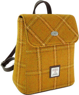 Rugzak Tummel Mosterd Geel (English Mustard) - Mini - 26x21x12 - Harris Tweed - Glen Appin of Scotland