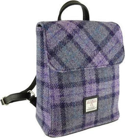 Rugzak Tummel Paars - Mini - 26x21x12 - Harris Tweed - Glen Appin of Scotland