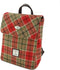 Rugzak Tummel Rood Groen Tartan - Mini - 26x21x12 - Harris Tweed - Glen Appin of Scotland
