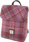 Rugzak Tummel Roze Geruit - Mini - 26x21x12 - Harris Tweed - Glen Appin of Scotland