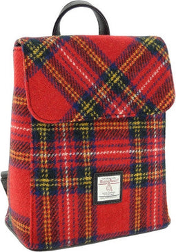 Rugzak Tummel Tartan Royal Stewart - Mini - 26x21x12 - Harris Tweed - Glen Appin of Scotland
