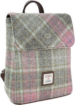 Rugzak Tummel Zacht Roze Buchanan - Mini - 26x21x12 - Harris Tweed - Glen Appin of Scotland