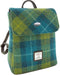 Rugzak Tummel Zeeblauw en Limegroen - Mini - 26x21x12 - Harris Tweed - Glen Appin of Scotland